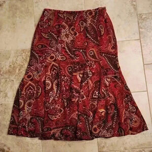 Kasper Paisley Bohemian Skirt